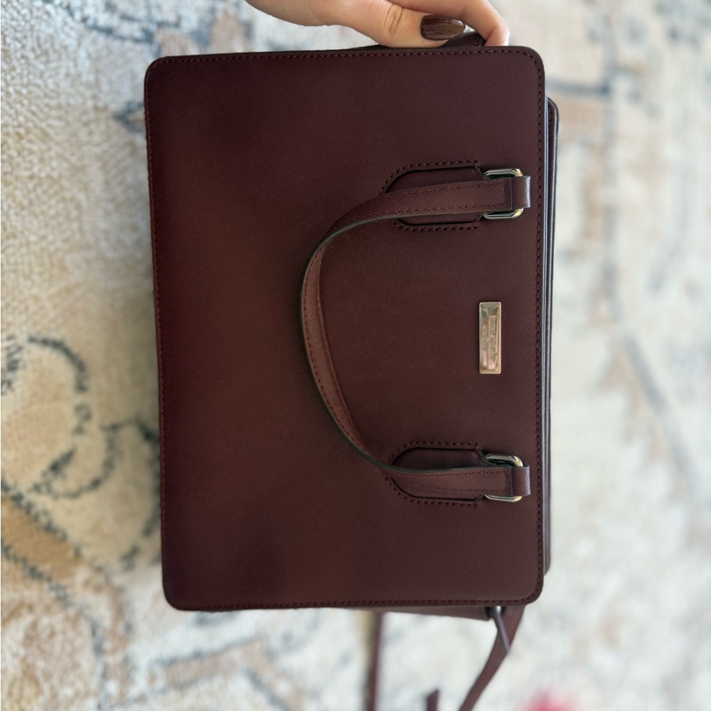 Kate Spade Purple and Silver Shoulder Bag with Elegant Design